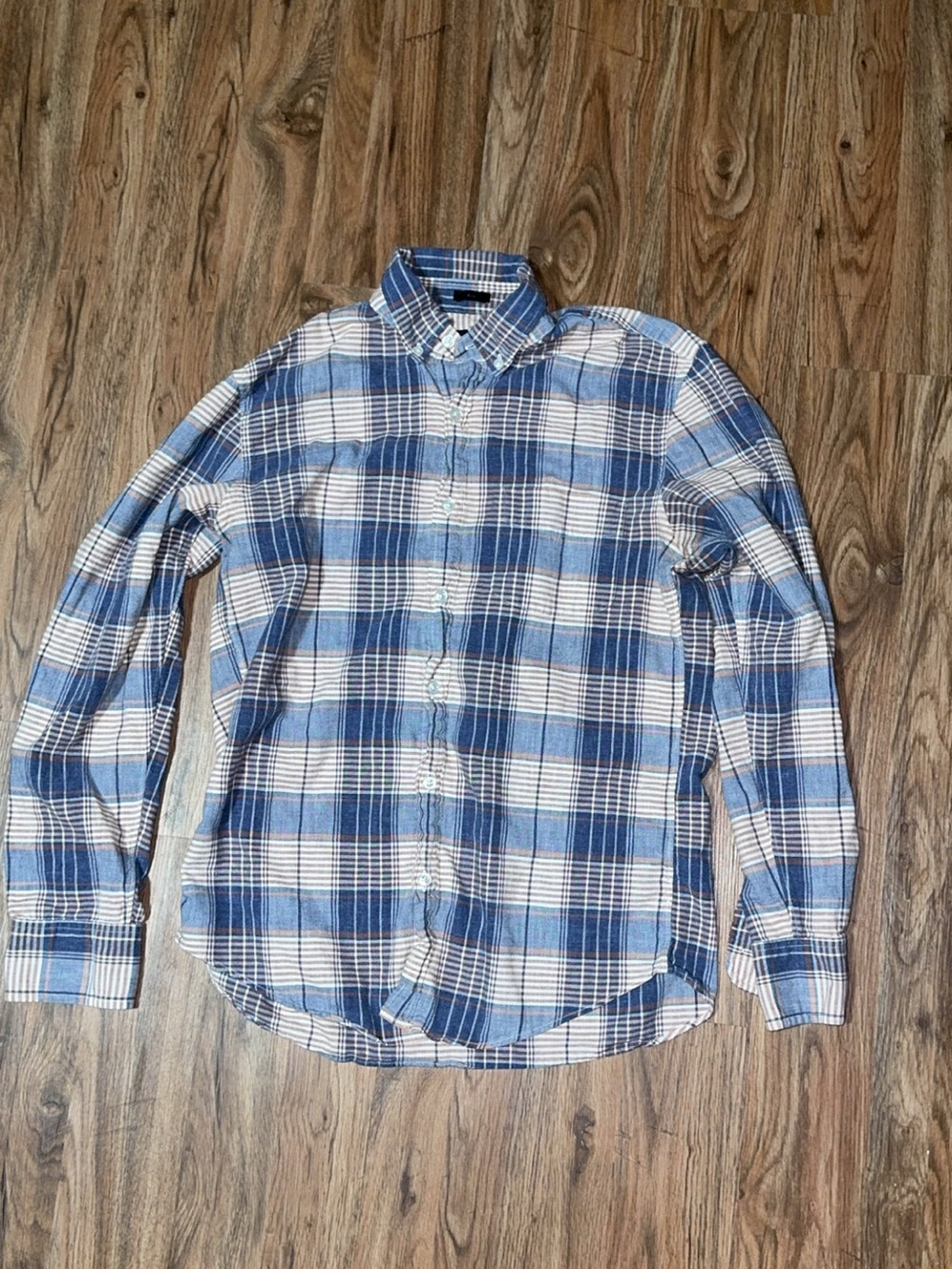 J.Crew Homespun Slim Fit Plaid Flannel Shirt M